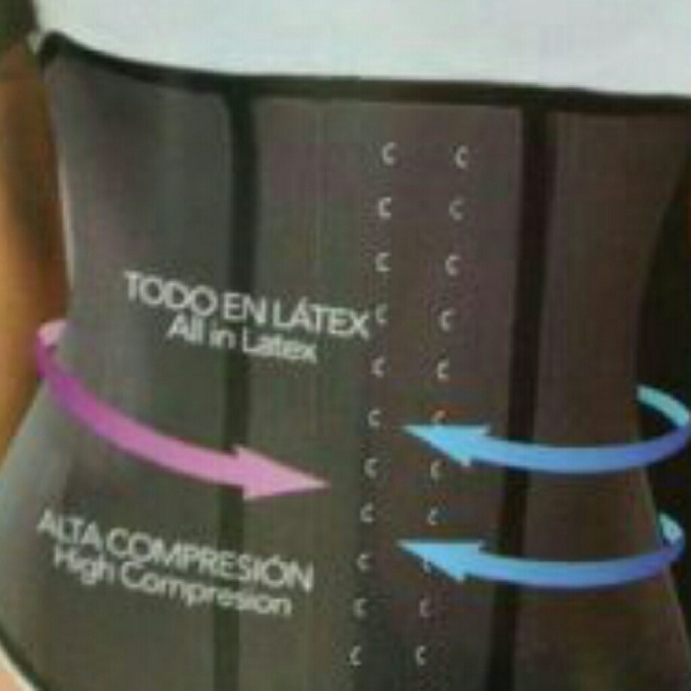 Latex waist cincher fajas